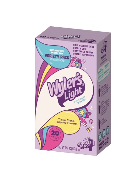 Confezione assortita di gusti nostalgici e divertenti ispirata a Wyler's Light Watertok.