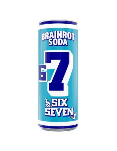 Brainrot Soda Six Seven Blue
