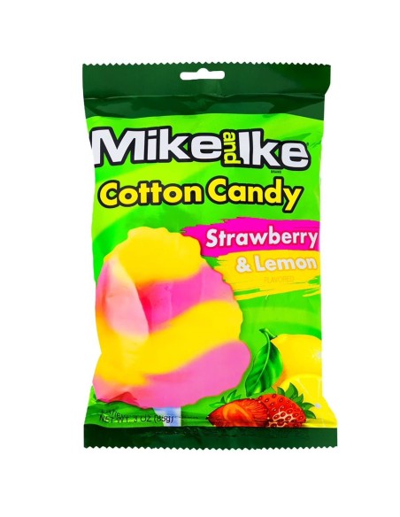 Algodón de azúcar de fresa y limón de Mike and Ike