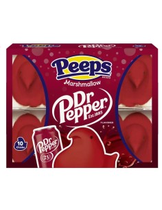 Peeps Marshmallow Chicks Dr Pepper x10