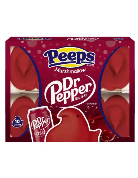 Peeps Marshmallow Chicks Dr Pepper x10