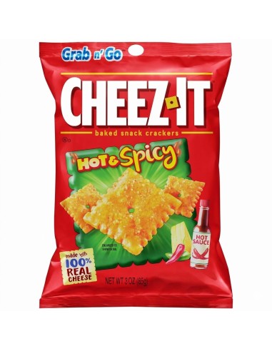 Cheez-It Hot & Spicy 85g – Crackers al formaggio e peperoncino | Pop's America