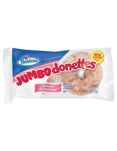 Hostess Jumbo Donettes Glazed Strawberry