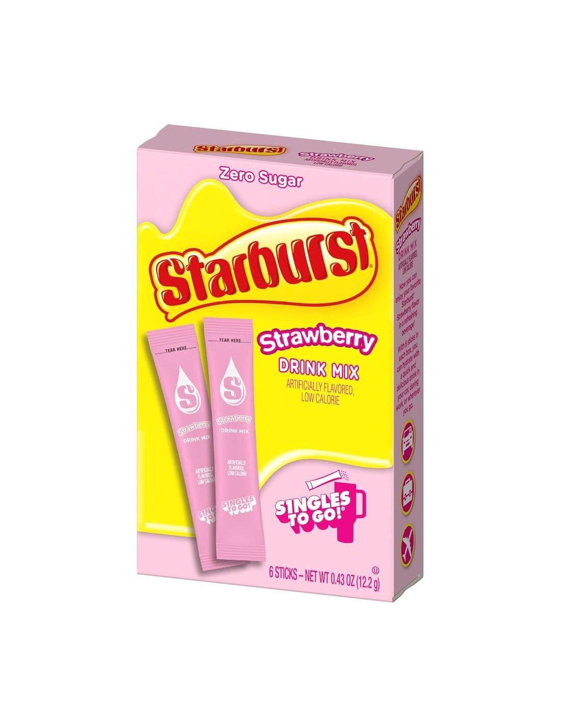 Starburst Singles To Go Strawberry  Powdered Drink | Pop's America