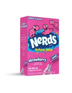 Mezcla para bebida Nerds On The Go sabor fresa
