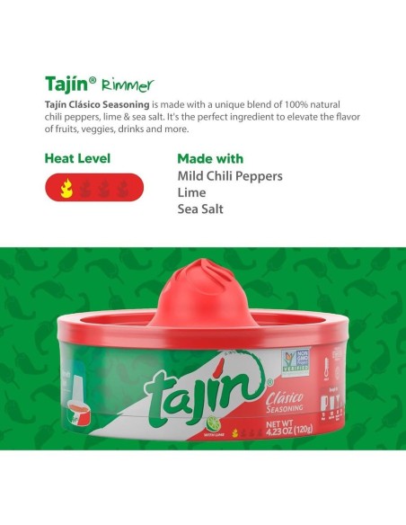 Tajín Clásico Seasoning Escarchador Rimmer - 120g