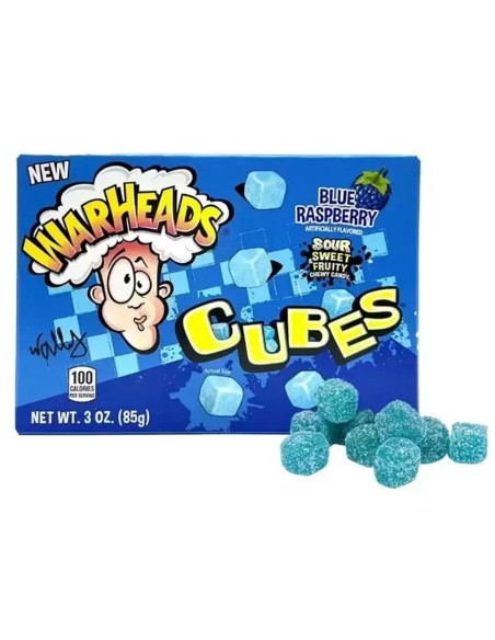 Warheads Cubes Blue Raspberry