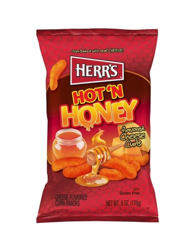 Herr's Hot 'N Honey Cheese Curls 170g