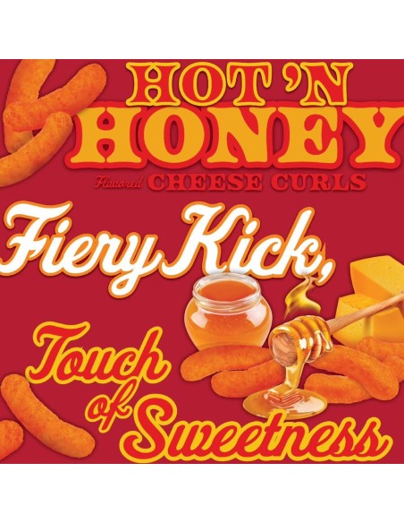 Herr's Hot 'N Honey Cheese Curls 170g