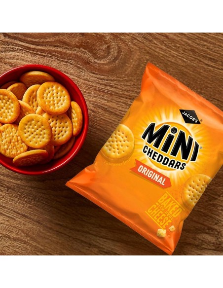 Mini Cheddars Originales Jacob's, Pack de 6 – Apéro UK | Pop's America
