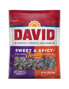 David Seeds Jumbo Sunflower Seeds Sweet and Spicy 149g