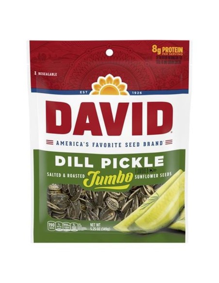 Semillas de girasol gigantes David Seeds sabor a pepinillos encurtidos 149 g