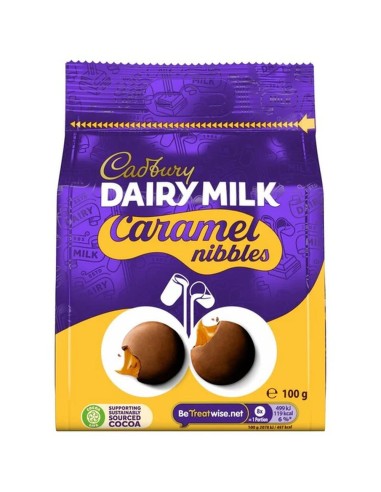 Cadbury Dairy Milk Caramel Nibbles 100g – Chocolat UK | Pop's America