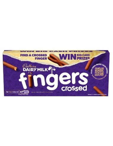 Galletas Cadbury Dairy Milk Fingers Crossed 114g – Reino Unido | Pop's America