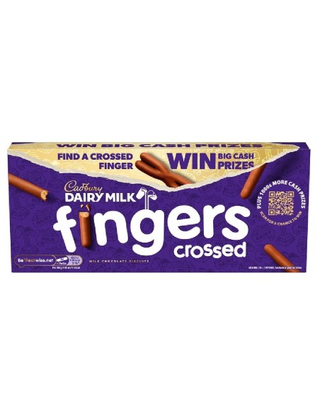 Galletas Cadbury Dairy Milk Fingers Crossed 114g – Reino Unido | Pop's America