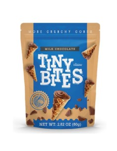 Conos de gofre Tiny Bites de chocolate con leche