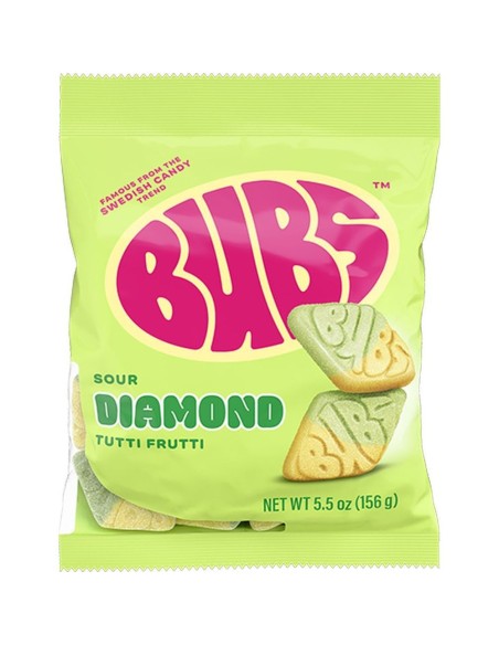BUBS Sour Diamond Tutti Frutti 156g