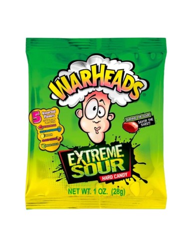 Warheads Extreme Sour Hard Candy 28g