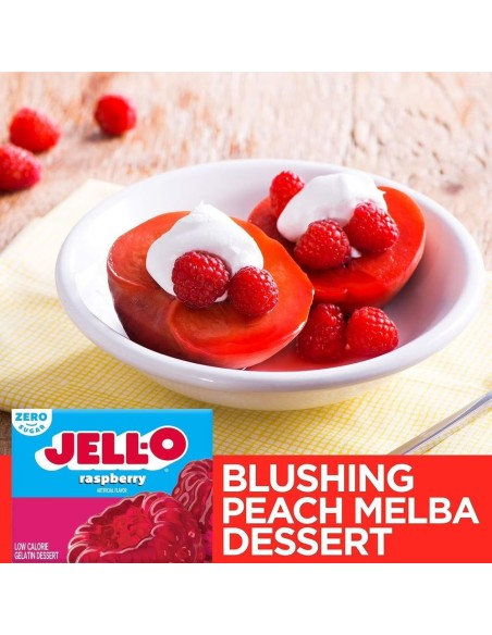 Jell-O Gelatina di Lamponi Senza Zucchero