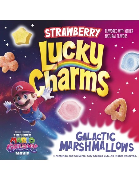 Lucky Charms Marshmallow Galattici alla Fragola Super Mario - Edizione Limitata