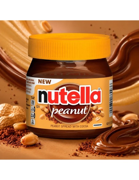 Nutella Peanut 375g (Cacahuète) - Pâte à Tartiner USA | Pop's