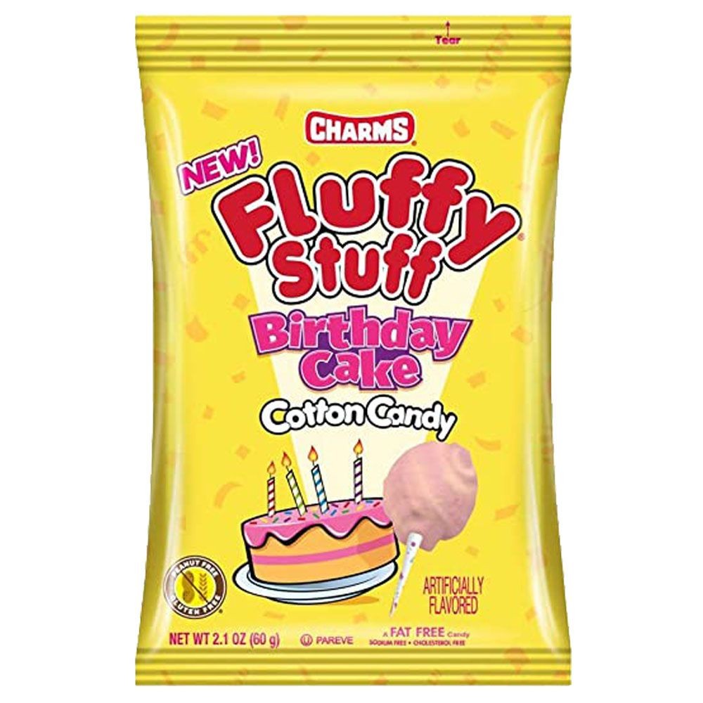 Charms Fluffy Stuff Pastel De Cumpleaños Algodón De Azúcar