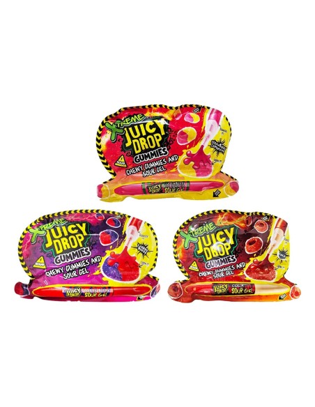Bazooka Juicy Drop Gummies Xtreme Cherry Berry