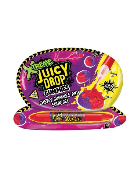 Bazooka Juicy Drop Gummies Xtreme Cherry Berry