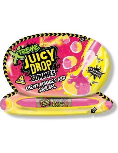 Bazooka Juicy Drop Gummies Xtreme Strawberry Lemonade