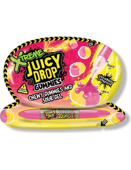 Bazooka Juicy Drop Gummies Xtreme Strawberry Lemonade