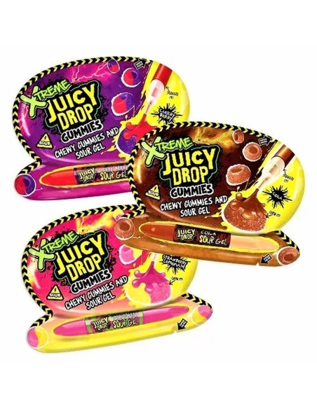 Bazooka Juicy Drop Gummies Xtreme Strawberry Lemonade