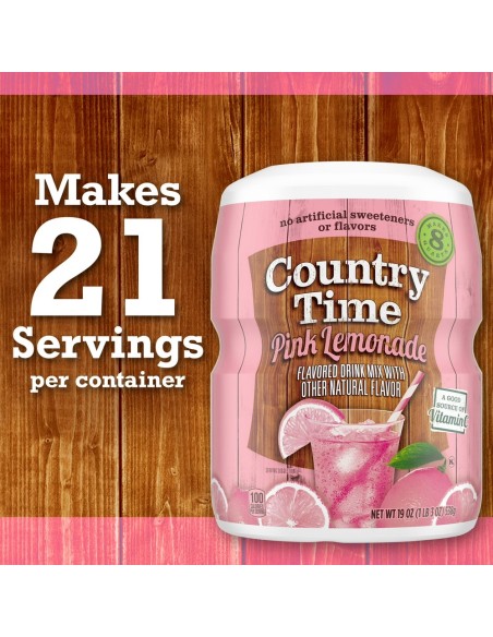 Country Time Drink Mix Pink Lemonade 538g