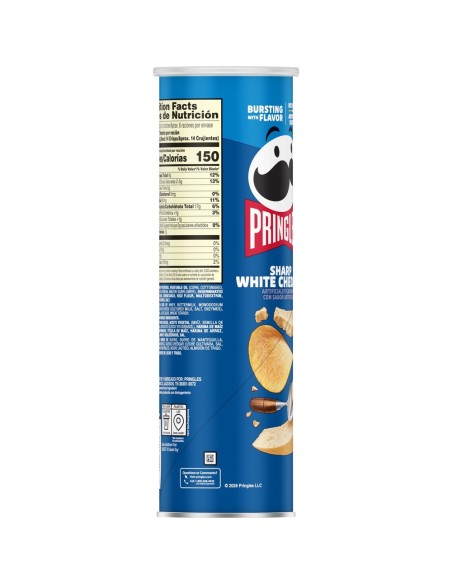 Pringles Sharp White Cheddar