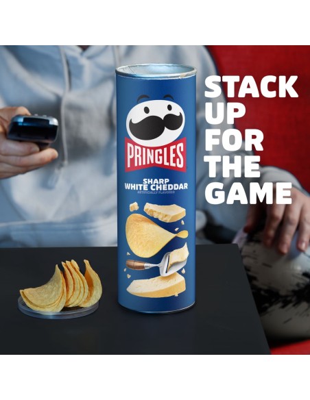 Pringles Sharp White Cheddar