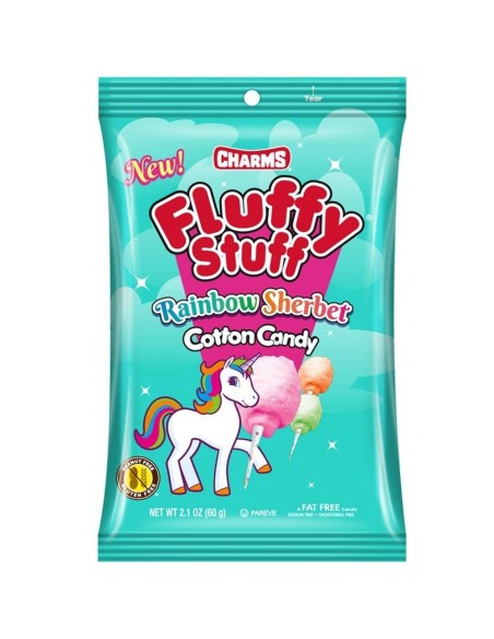 Fluffy Stuff Rainbow Sherbet Cotton Candy Charms