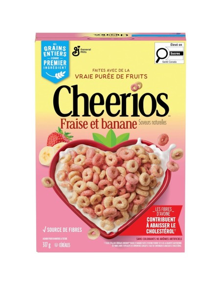Cheerios de fresa y plátano