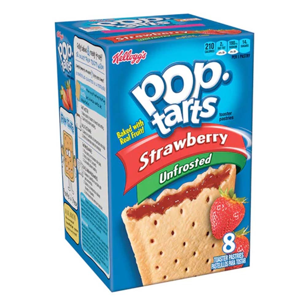 Pop Tarts Unfrosted Strawberry