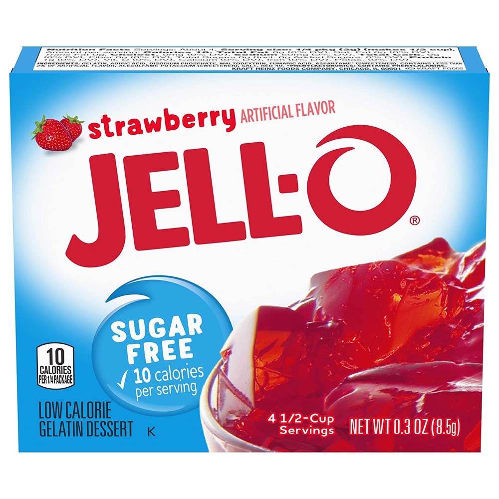 Jell-O Strawberry Jelly Sugar Free