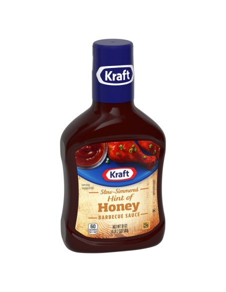 Salsa barbecue Kraft con un tocco di miele 510g - Salsa USA | Pop's America