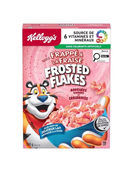 Batido de fresa con copos escarchados de Kellogg's 350 g | Pop's America