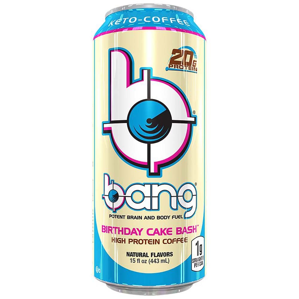 Bang Energy Drink Keto-Coffee Birthday Cake Bash