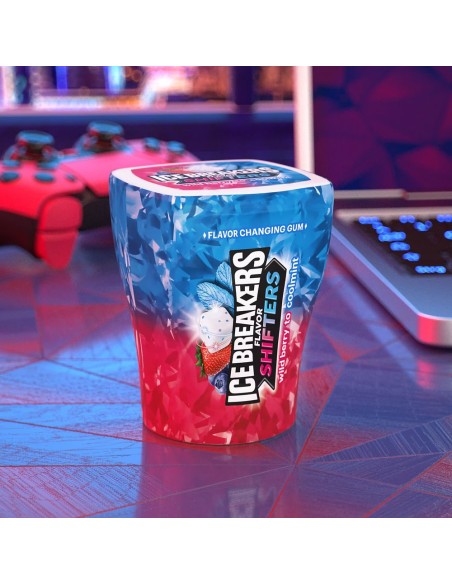 Ice Breakers Flavor Shifters Gum Wild Berry Coolmint