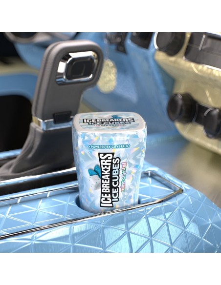 Chicles Ice Breakers Ice Cubes sabor menta cristal
