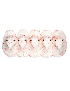 Peeps Marshmallow Candy Cane Chicks x5 2