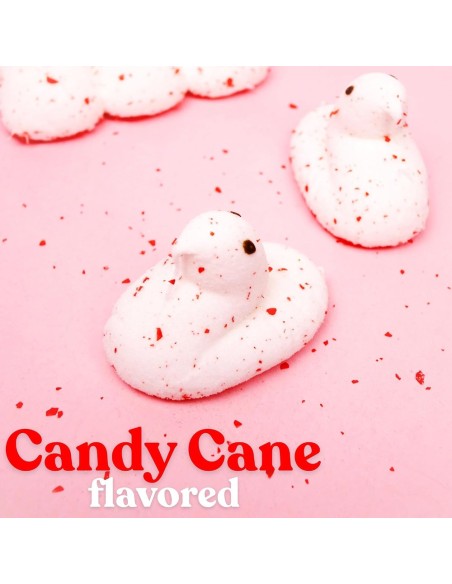 Peeps Marshmallow Candy Cane Chicks x10