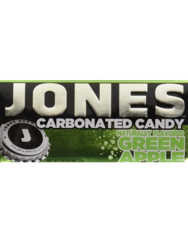 Jones Carbonated Candy Green Apple 25g | Pop's America