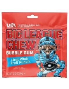 Big League Chew Bubble Gum Fruit Punch 60g | Pop's America