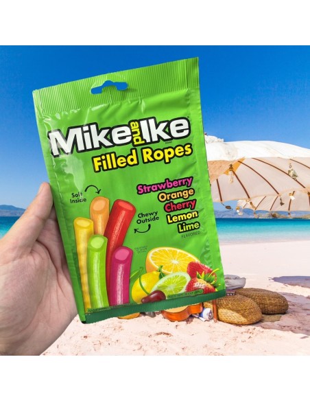 Cuerdas rellenas de fruta de Mike e Ike