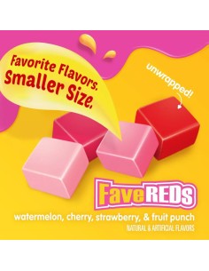 Starburst Fruit Chews Mini FaveREDs 226,8g - Bonbons Tendres US | Pop's America 2