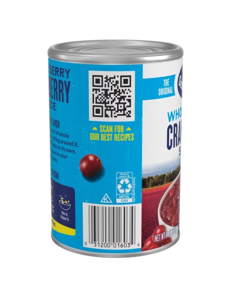 Ocean Spray Whole Berry Cranberry Sauce 397g | Pop's America